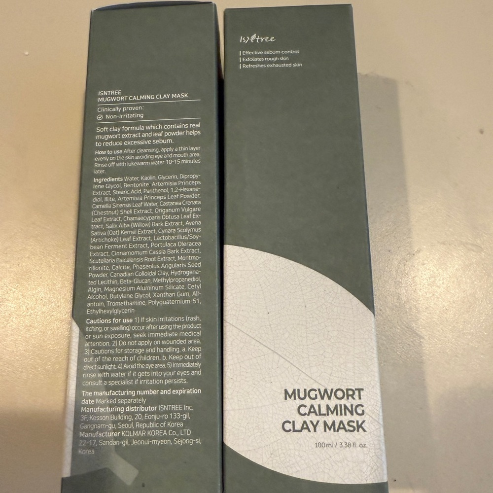 K-Beauty Calming Clay Mask by IsNTree x2